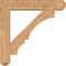 Ekena Millwork Balboa Craftsman Smooth Bracket w/ Offset Brace, Western Red Cedar, 7 1/2"W x 38"D x 38"H BKT0806X38X38BOA04SWR - alternate 3